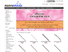 Tablet Screenshot of nueva-moda.com